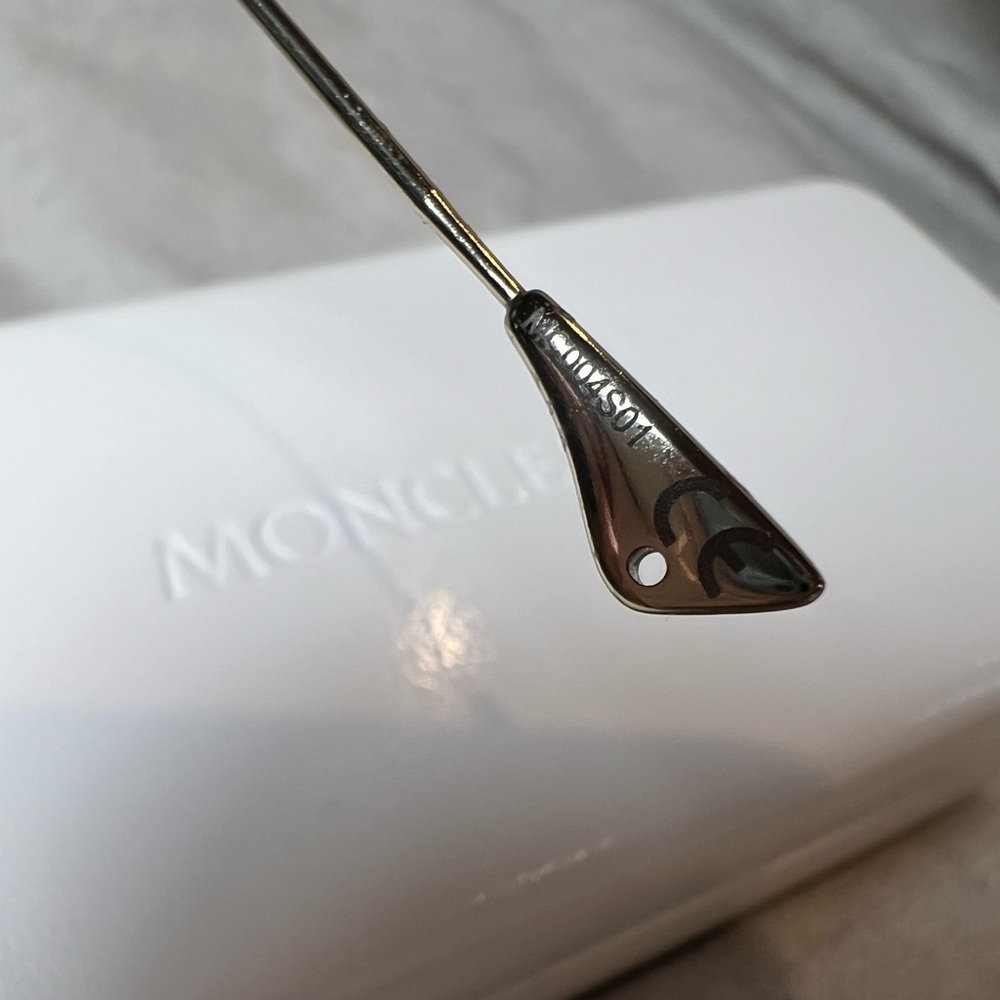 Moncler Black Aviator Sunglasses with White Case - Picture 3 of 9